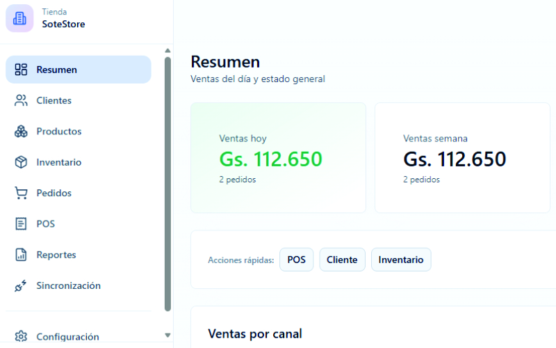 Sistema Zonaventas en PC